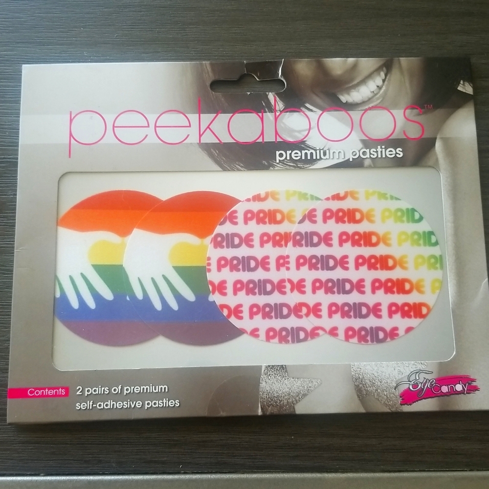 Peek-a-boos premium pasties, One size, Rainbow
